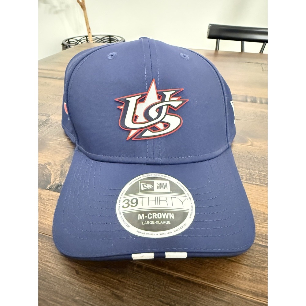 USA WBC World Baseball Classic 39Thirty L/XL M-Crown Hat New Era NWT